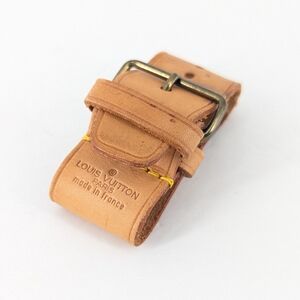 Authentic Louis Vuitton Vachetta Luggage Strap Buckle Tan Leather
